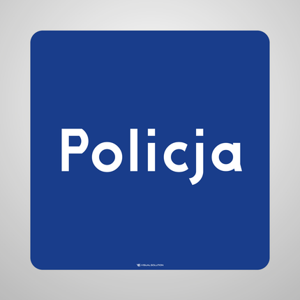 Naklejka Podłogowa BHP: „policja” (D-21a)