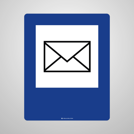 Naklejka Podłogowa BHP: „poczta” (D-25)