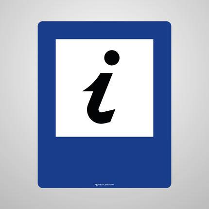 Naklejka Podłogowa BHP: „punkt informacji turystycznej” (D-34)