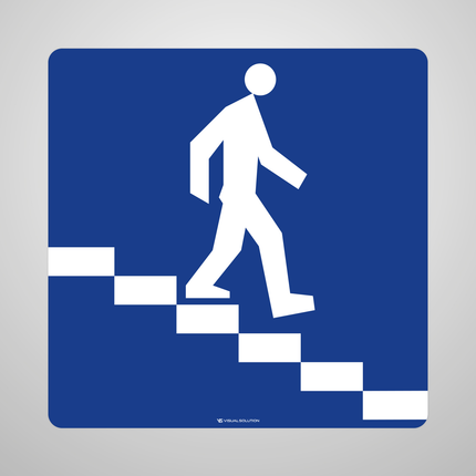 Naklejka Podłogowa BHP: „przejście podziemne dla pieszych” (D-35)