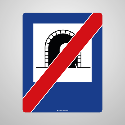 Naklejka Podłogowa BHP: „koniec tunelu” (D-38)