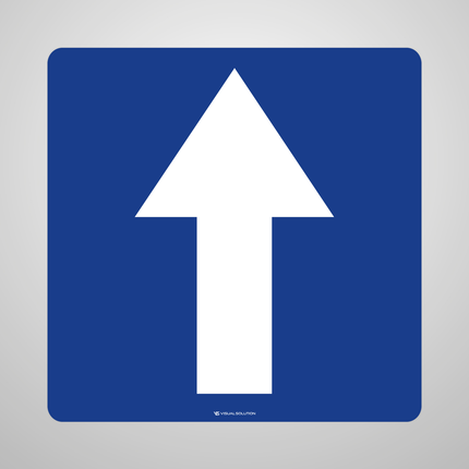 Naklejka Podłogowa BHP: „droga jednokierunkowa” (D-3)