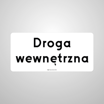 Naklejka Podłogowa BHP: „droga wewnętrzna” (D-46)