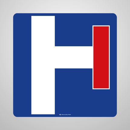 Naklejka Podłogowa BHP: „wjazd na drogę bez przejazdu” (D-4b)