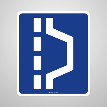 Naklejka Podłogowa BHP: „zatoka” (D-50)