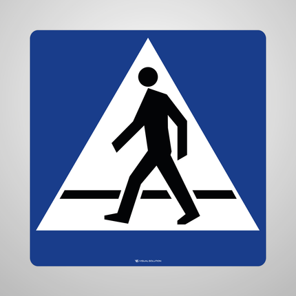 Naklejka Podłogowa BHP: „przejście dla pieszych” (D-6)