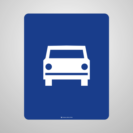 Naklejka Podłogowa BHP: „droga ekspresowa” (D-7)