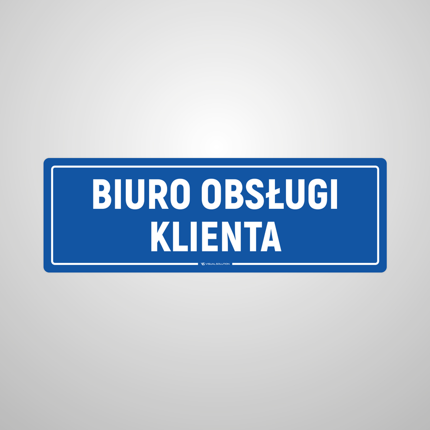 Naklejka na Drzwi: Biuro Obsługi Klienta