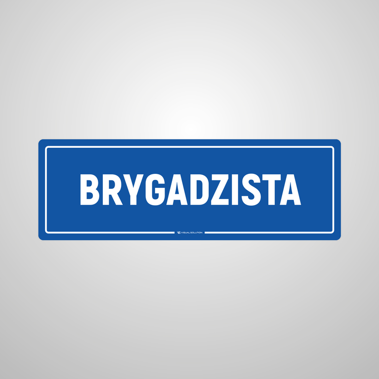 Naklejka na Drzwi: Brygadzista