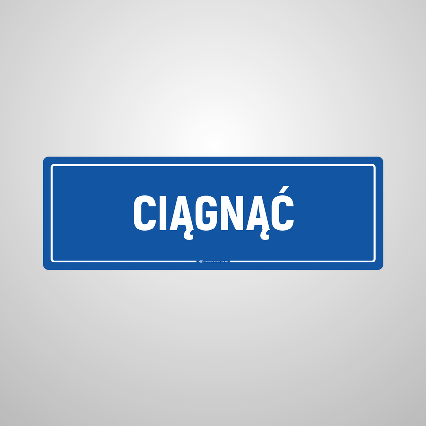 Naklejka na Drzwi: Ciągnąć