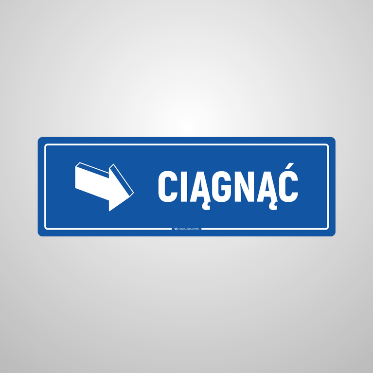 Naklejka na Drzwi: Ciągnąć