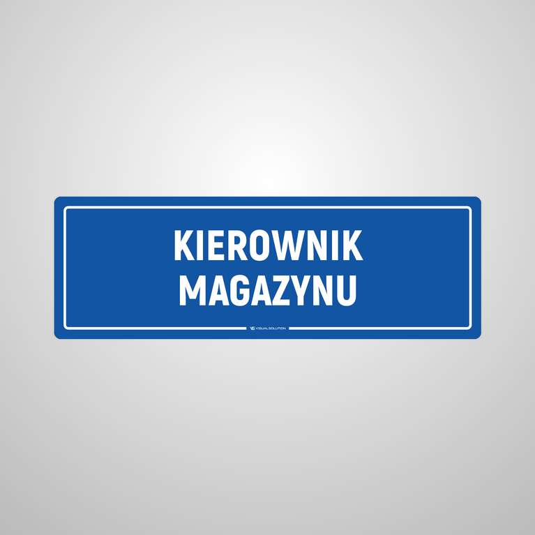 Naklejka na Drzwi: Kierownik Magazynu