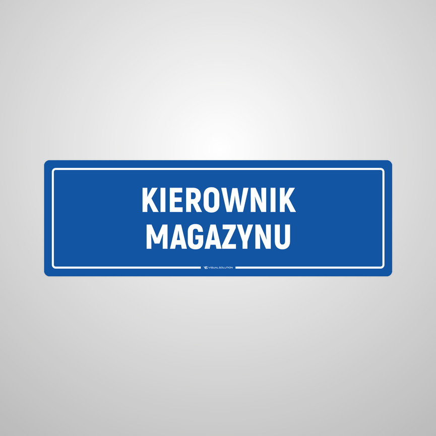 Naklejka na Drzwi: Kierownik Magazynu