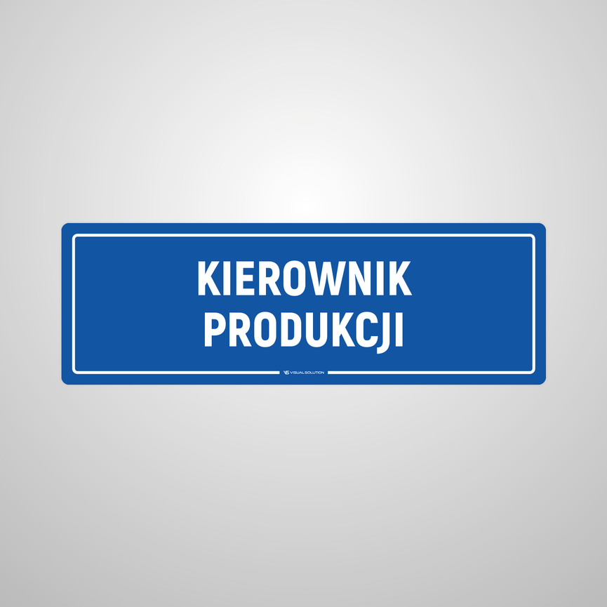 Naklejka na Drzwi: Kierownik Produkcji