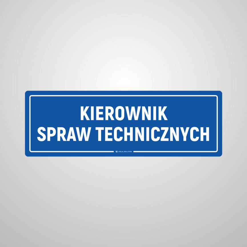 Naklejka na Drzwi: Kierownik Spraw Technicznych