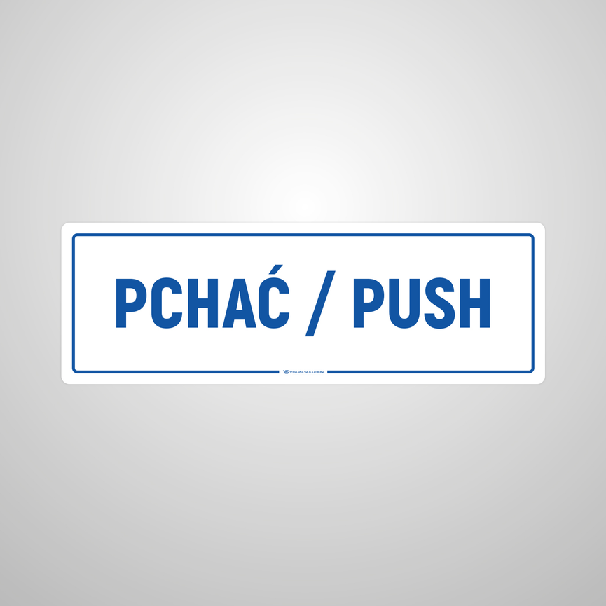 Naklejka na Drzwi: Pchać/Push