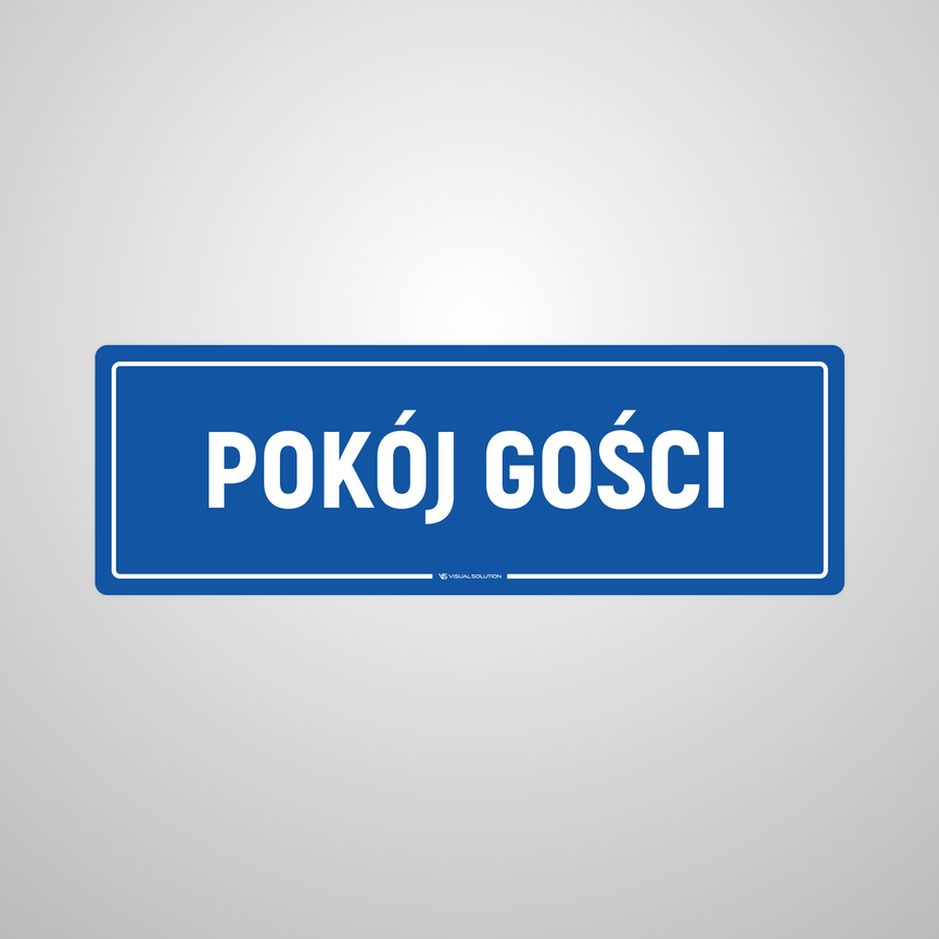 Naklejka na Drzwi: Pokój Gosci