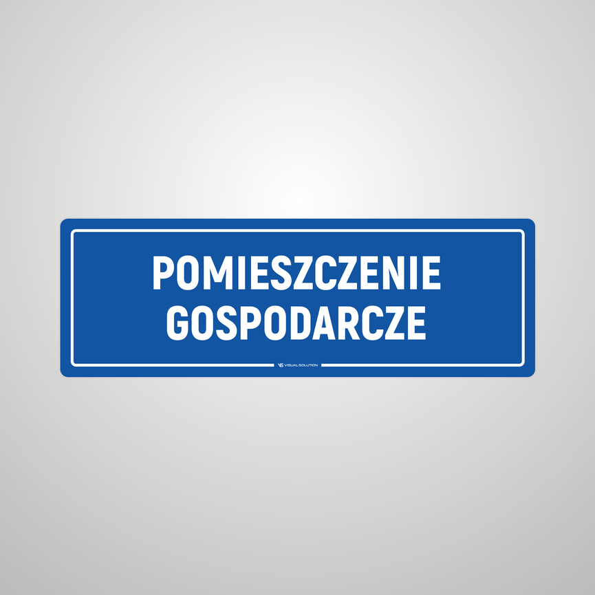 Naklejka na Drzwi: Pomieszczeni9e Gospodarcze