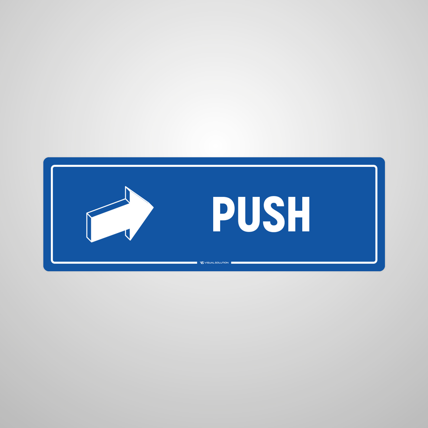 Naklejka na Drzwi: Push – 10szt