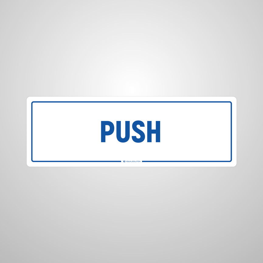 Naklejka na Drzwi: Push – 5szt