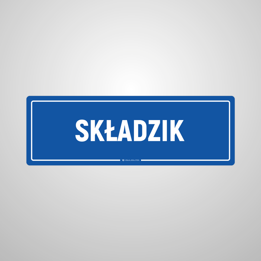Naklejka na Drzwi: Składzik – 5szt