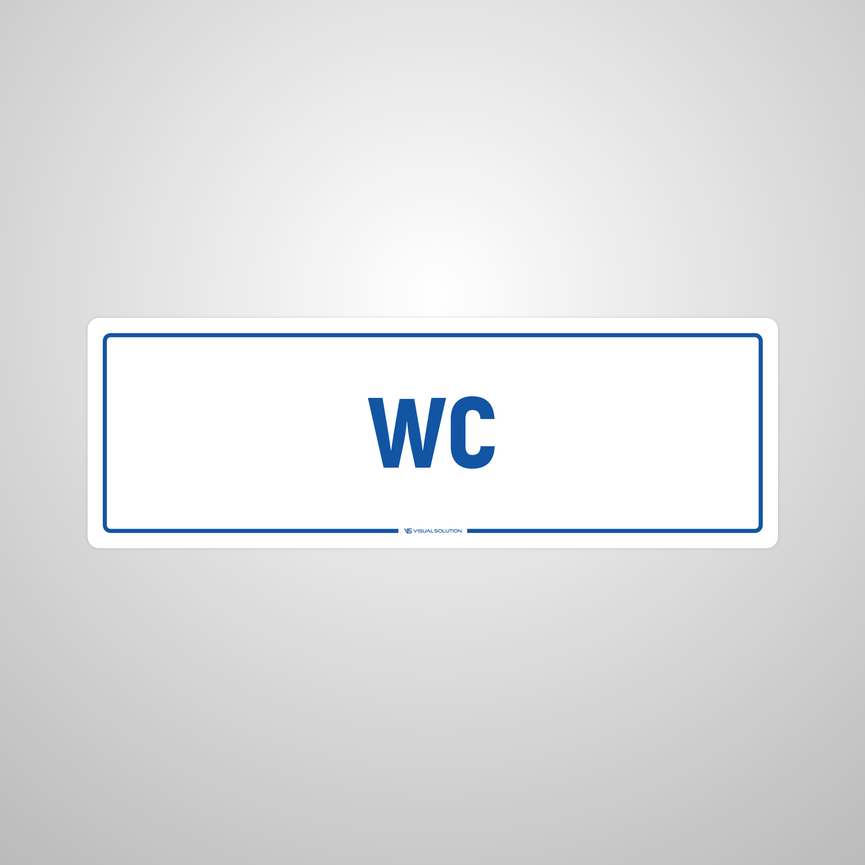 Naklejka na Drzwi: WC – 5szt