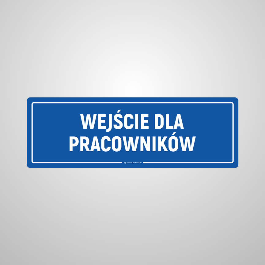 Naklejka na Drzwi: Wejście Dla Pracowników – 5szt