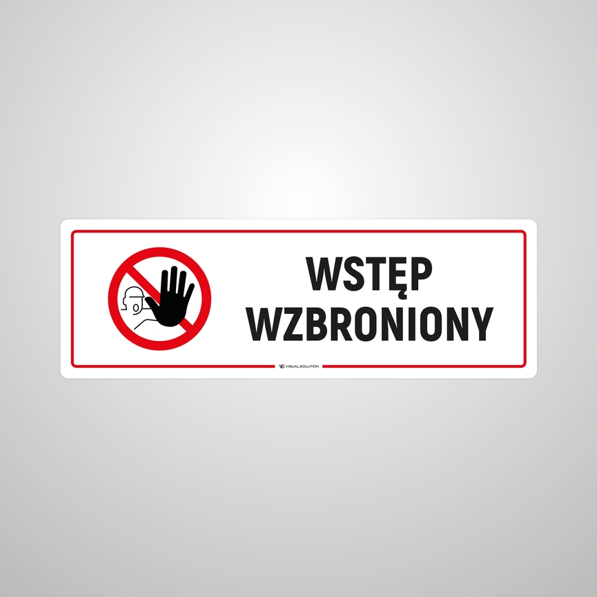 Naklejka na Drzwi: Wstęp Wzbroniony – 5szt