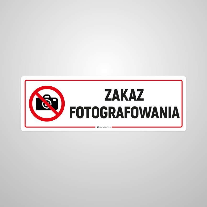 Naklejka na Drzwi: Zakaz Fotografowania – 10szt