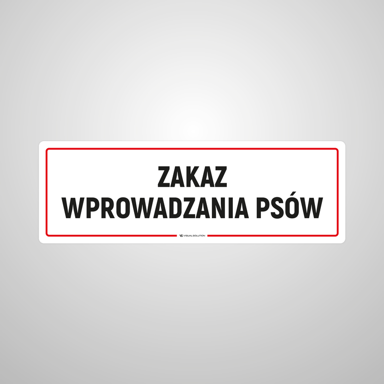 Naklejka na Drzwi: Zakaz Wprowadzania Psów – 5szt