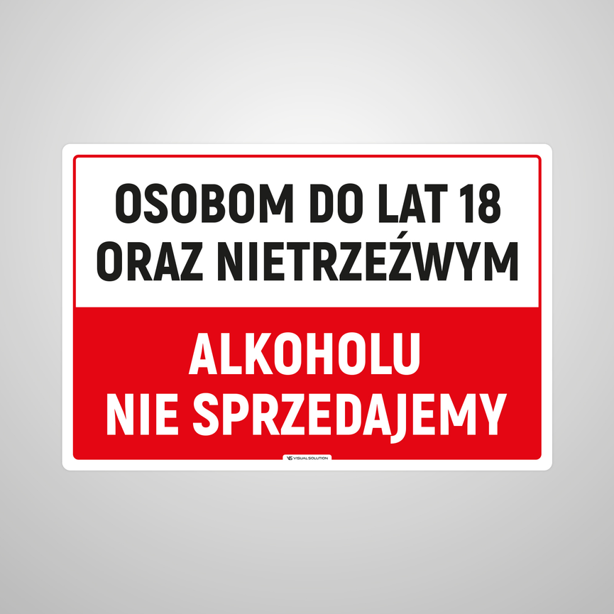 Naklejka na Drzwi: Alkoholu Nie Sprzedajemy – 5szt