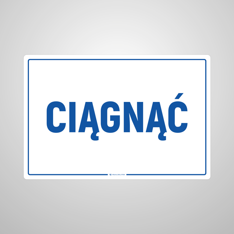 Tabliczka na Drzwi: Ciągnąć