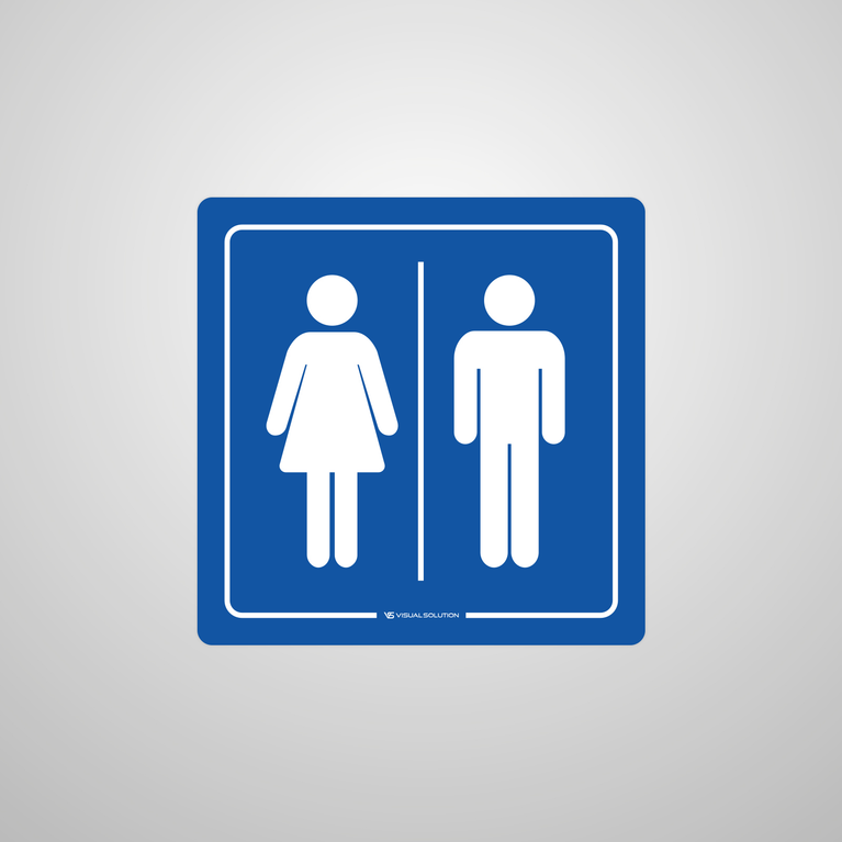 Naklejka na Drzwi: WC