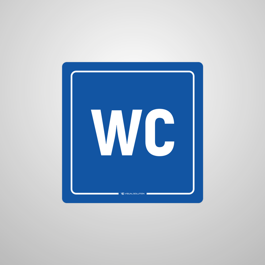 Naklejka na Drzwi: WC – 5szt