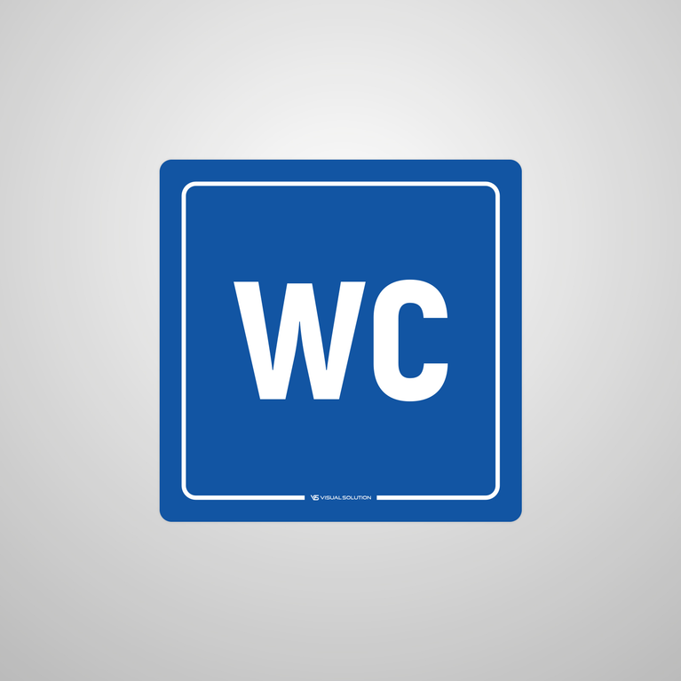 Naklejka na Drzwi: WC