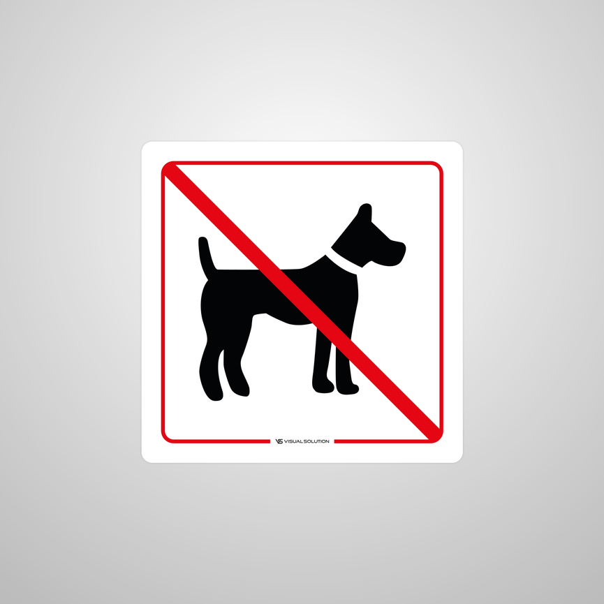 Naklejka na Drzwi: Zakaz Wprowadzania Psów – 10szt