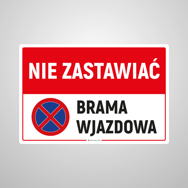 Naklejka informacyjna: Nie Zastawiać