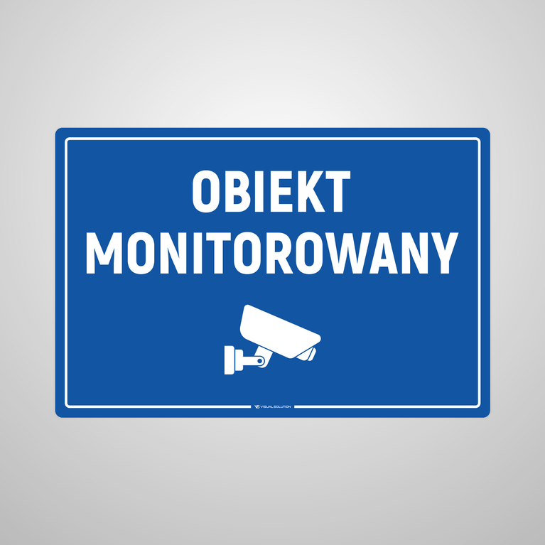 Naklejka informacyjna: Obiekt Monitorowany