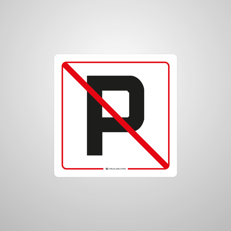 Naklejka informacyjna: Zakaz Parkowania