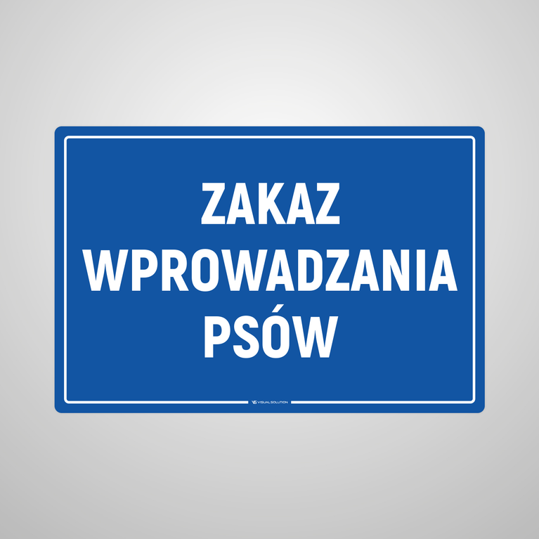 Naklejka informacyjna: Zakaz wyprowadzania psów-10szt