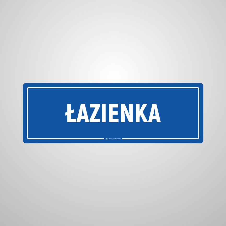 Naklejka informacyjna: Łazienka