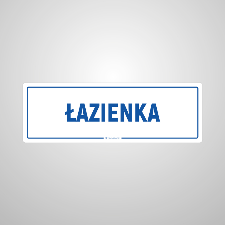 Naklejka informacyjna: Łazienka