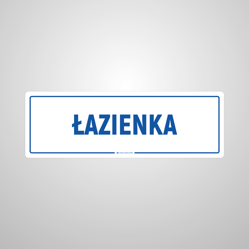 Naklejka informacyjna: Łazienka