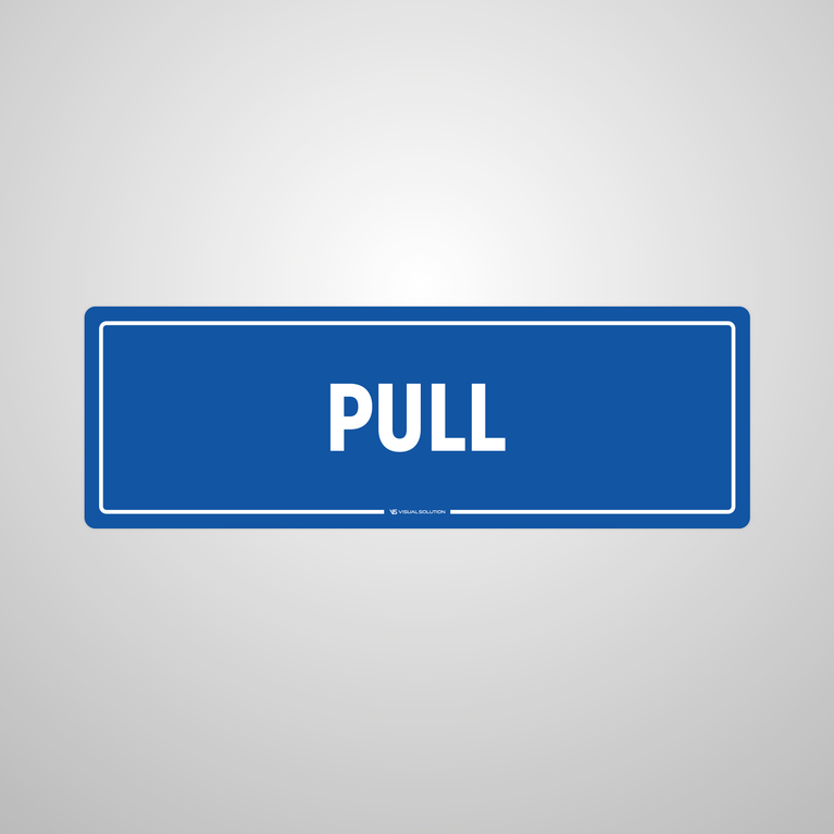 Naklejka informacyjna: Pull
