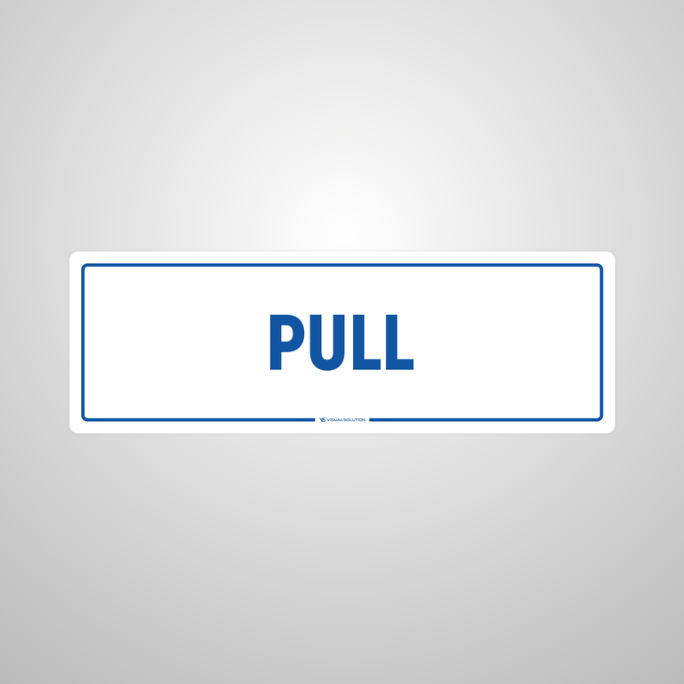 Naklejka informacyjna: Pull