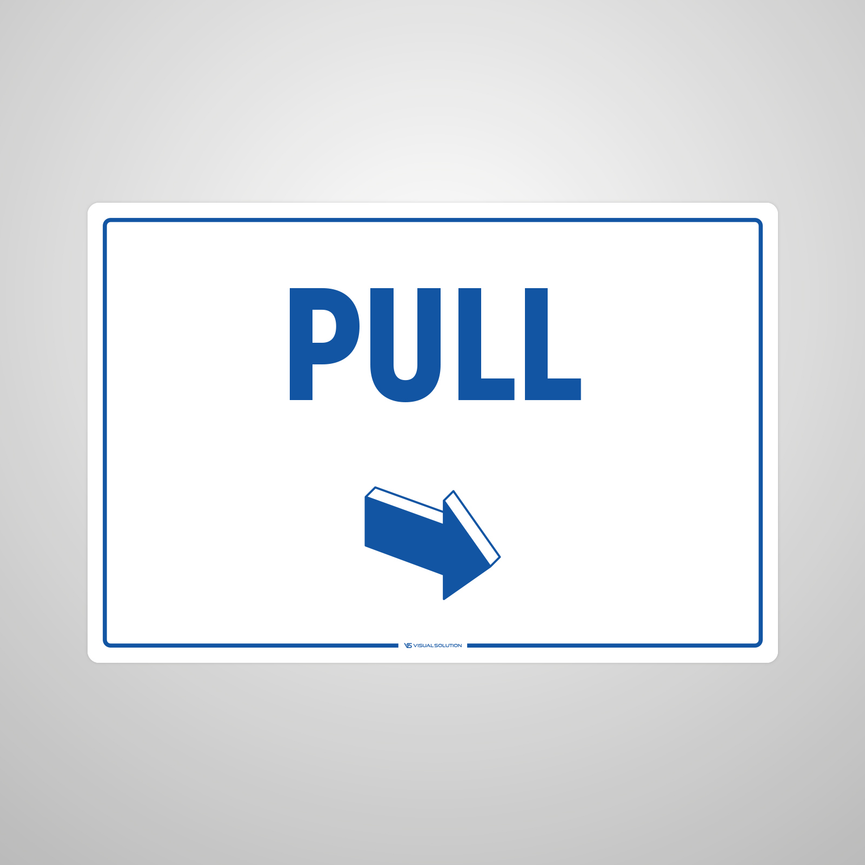 Naklejka informacyjna: Pull