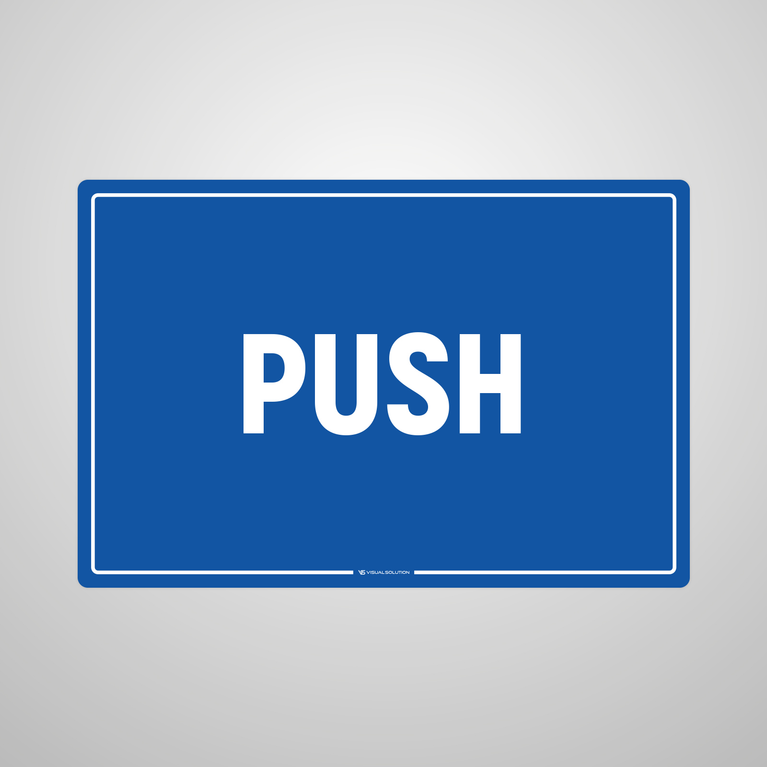 Tabliczka informacyjna: Push