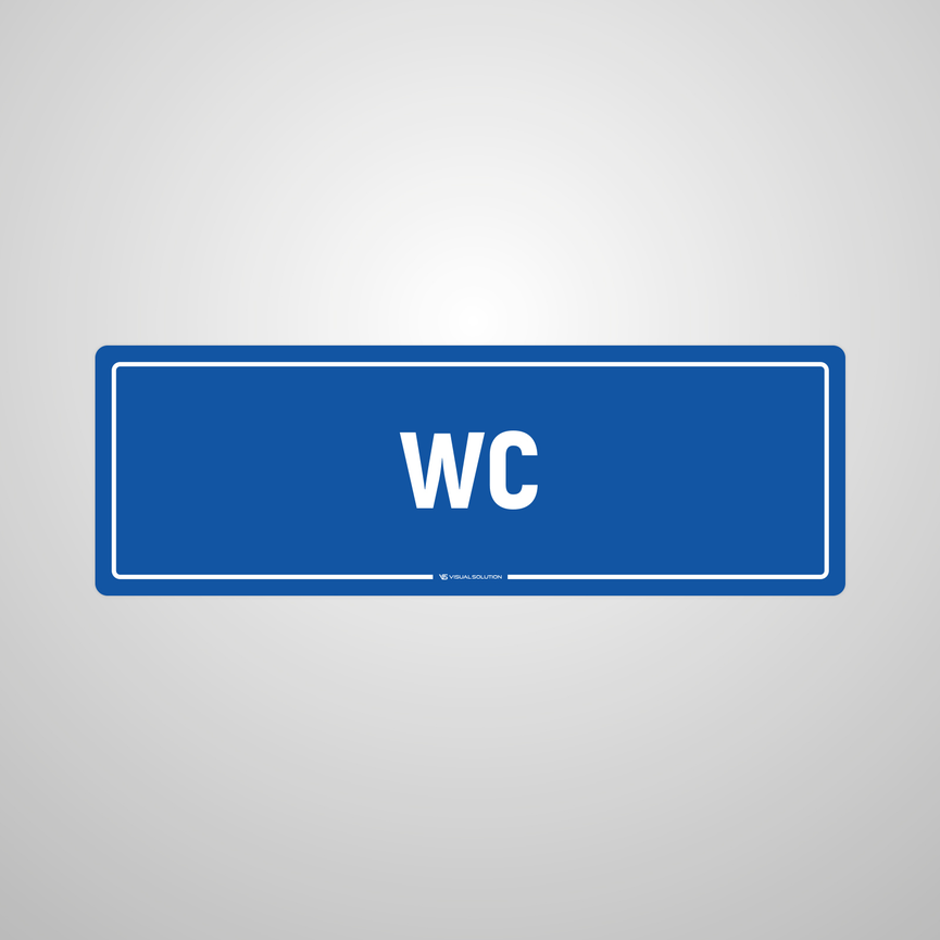 Naklejka informacyjna: WC