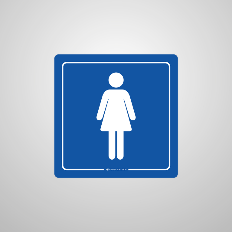 Naklejka informacyjna: WC damskie