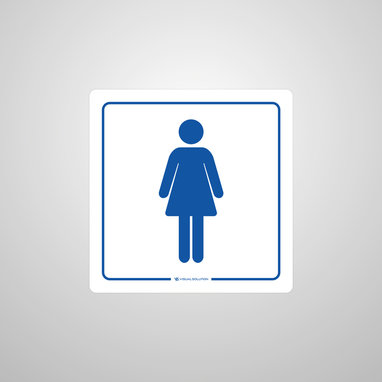 Naklejka informacyjna: WC damskie